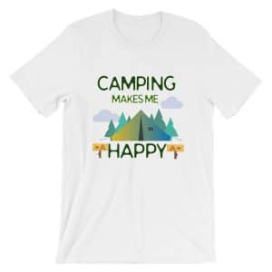 Camping Makes Me Happy Short-Sleeve Unisex T-Shirt